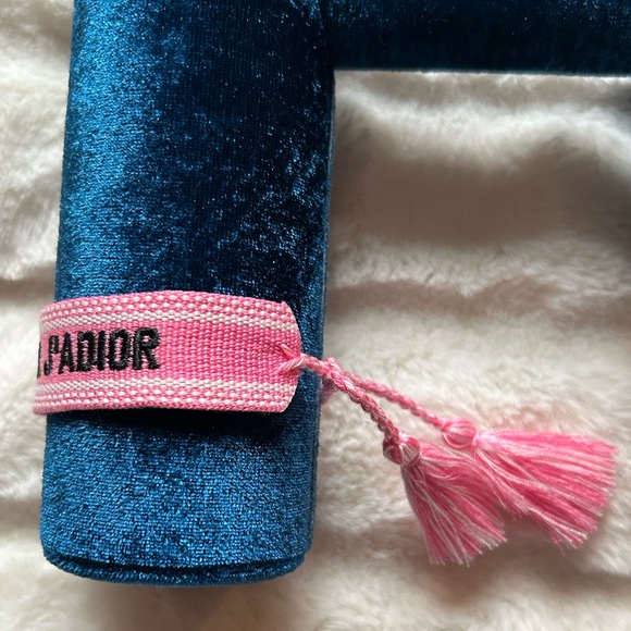 Christian Dior Woven Cotton J’Adior Friendship Adjustable Bracelet Pink OS - Picture 9 of 13